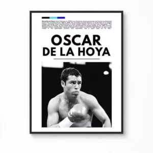 Oscar De La Hoya – Boxing Legends Minimalist Canvas Poster