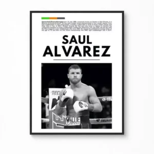 Saul Alvarez – Boxing Legends Minimalist Canvas Poster