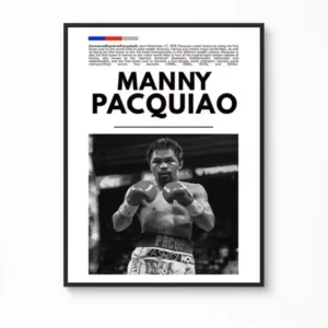 Manny Pacquiao – Boxing Legends Minimalist Canvas Poster