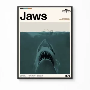 Jaws (1975) — "Open Water" Reimagined Canvas Poster