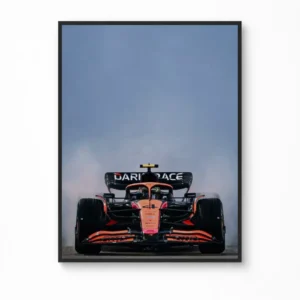 Lando Norris (McLaren - 2022) — "Papaya Charge" Canvas Poster