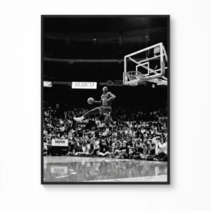 Michael Jordan "In Flight" 1988 Slam Dunk Contest Canvas Poster