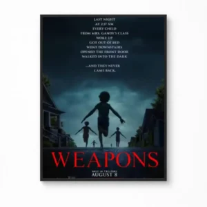 Weapons (2025) — "And They Never Came Back" Canvas Poster