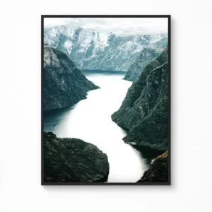 Fjord Valley in Norway Canvas Poster — Nordic Landscape Wall Art
