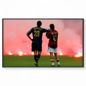 Marco Materazzi & Rui Costa (Inter Milan vs AC Milan, San Siro, 2005) "Respect Amid Chaos" Canvas Poster