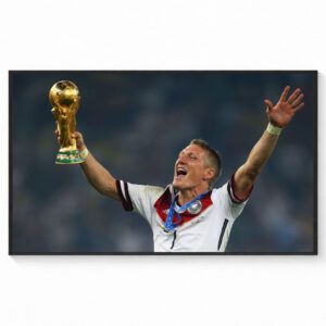 Bastian Schweinsteiger Lifts the FIFA World Cup (2014 FIFA World Cup Final) Canvas Poster