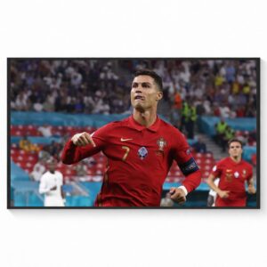 Cristiano Ronaldo vs France (UEFA Euro 2020, June 23 2021) Canvas Poster