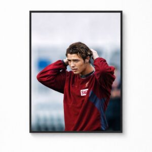 Cristiano Ronaldo Portugal Training Session (Algarve Stadium, February 2004) Canvas Poster