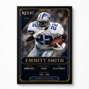 Emmitt Smith RELIC Legends Collection Canvas Poster
