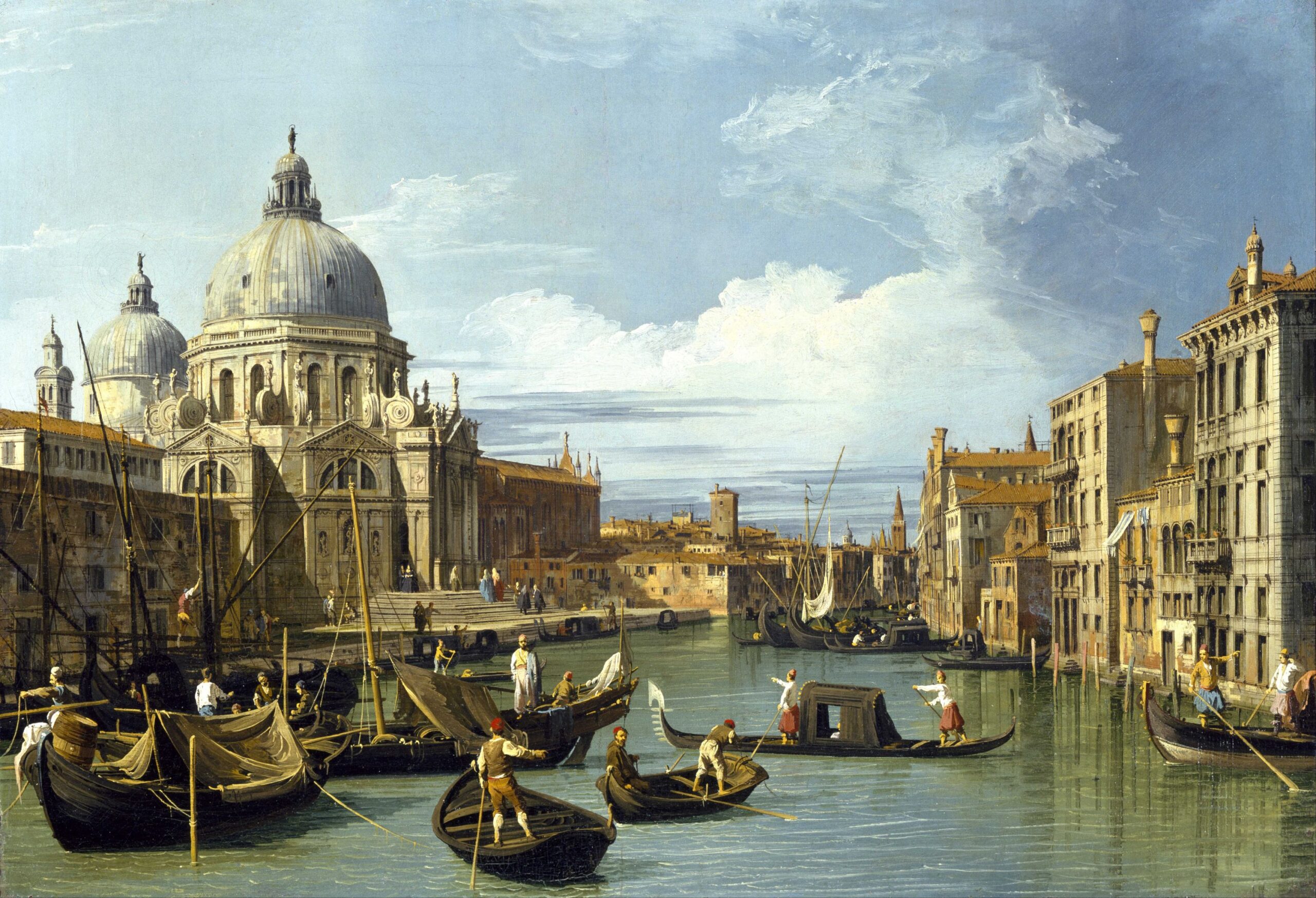 Entrance to the Grand Canal, Venice (c. 1730) Giovanni Antonio Canal (Canaletto) Canvas Poster - Image 2
