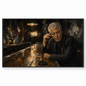 Anthony Bourdain "After Hours" Original Art Canvas Poster